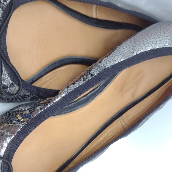 Owl (Wisdom) Vida Leather Embroidered Ballet Slippers Size 7 - Picture 5 of 14